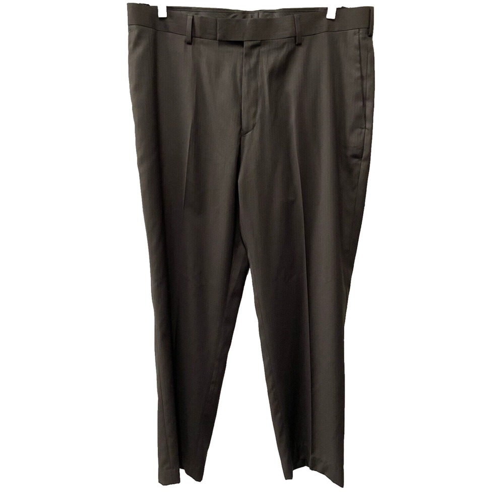 Axist NWT Mens size 38x32 Black Flat Front Slim City Pant‎ Business Casual
